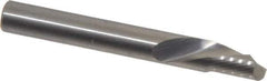 Onsrud - 1/4" Cutting Diam x 3/8" Length of Cut, 1 Flute, Downcut Spiral Router Bit - Uncoated, Right Hand Cut, Solid Carbide, 2" OAL x 1/4" Shank Diam, Single Edge, 22° Helix Angle - Top Tool & Supply