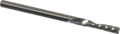 Onsrud - 1/8" Cutting Diam x 1/2" Length of Cut, 1 Flute, Downcut Spiral Router Bit - Uncoated, Right Hand Cut, Solid Carbide, 2" OAL x 1/8" Shank Diam, Single Edge, 21° Helix Angle - Top Tool & Supply