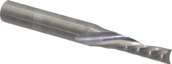 Onsrud - 3/16" Cutting Diam x 5/8" Length of Cut, 1 Flute, Downcut Spiral Router Bit - Uncoated, Right Hand Cut, Solid Carbide, 2" OAL x 1/4" Shank Diam, Single Edge, 21° Helix Angle - Top Tool & Supply