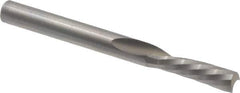 Onsrud - 3/16" Cutting Diam x 5/8" Length of Cut, 1 Flute, Downcut Spiral Router Bit - Uncoated, Right Hand Cut, Solid Carbide, 2" OAL x 3/16" Shank Diam, Single Edge, 21° Helix Angle - Top Tool & Supply