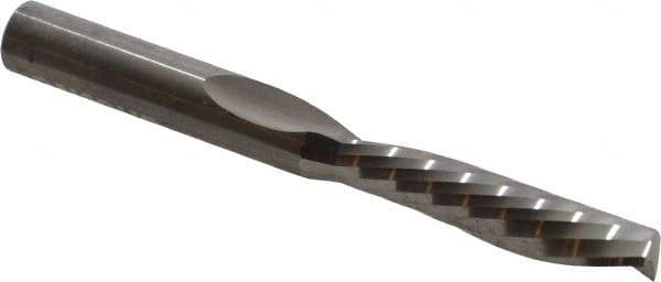 Onsrud - 3/8" Cutting Diam x 1-5/8" Length of Cut, 1 Flute, Downcut Spiral Router Bit - Uncoated, Right Hand Cut, Solid Carbide, 3-1/2" OAL x 3/8" Shank Diam, Single Edge - Top Tool & Supply