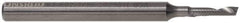 Accupro - 1/4" Cutting Diam x 3/4" Length of Cut, 1 Flute, Upcut Spiral Router Bit - Uncoated, Right Hand Cut, Solid Carbide, 2-1/2" OAL x 1/4" Shank Diam, Single Edge, 22° Helix Angle - Top Tool & Supply