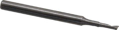 Onsrud - 1/16" Cutting Diam x 1/4" Length of Cut, 1 Flute, Upcut Spiral Router Bit - Uncoated, Right Hand Cut, Solid Carbide, 1-1/2" OAL x 1/8" Shank Diam, Single Edge, 22° Helix Angle - Top Tool & Supply