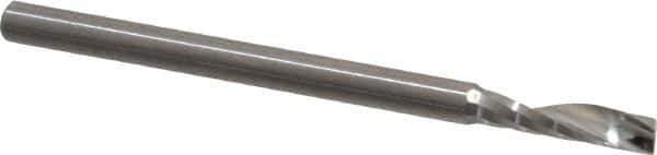 Onsrud - 1/8" Cutting Diam x 1/2" Length of Cut, 1 Flute, Upcut Spiral Router Bit - Uncoated, Right Hand Cut, Solid Carbide, 2" OAL x 1/8" Shank Diam, Single Edge, 21° Helix Angle - Top Tool & Supply