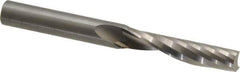 Onsrud - 3/8" Cutting Diam x 1-5/8" Length of Cut, 1 Flute, Upcut Spiral Router Bit - Uncoated, Right Hand Cut, Solid Carbide, 3-1/2" OAL x 3/8" Shank Diam, Single Edge, 21° Helix Angle - Top Tool & Supply