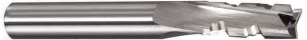 Onsrud - 1/2" Cutting Diam x 2-1/8" Length of Cut, 3 Flute, Downcut Spiral Router Bit - Uncoated, Right Hand Cut, Solid Carbide, 4-1/2" OAL x 1/2" Shank Diam, Three Edge, 10° Helix Angle - Top Tool & Supply