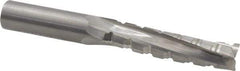 Onsrud - 1/2" Cutting Diam x 2-1/8" Length of Cut, 3 Flute, Upcut Spiral Router Bit - Uncoated, Right Hand Cut, Solid Carbide, 4" OAL x 1/2" Shank Diam, Three Edge, 10° Helix Angle - Top Tool & Supply