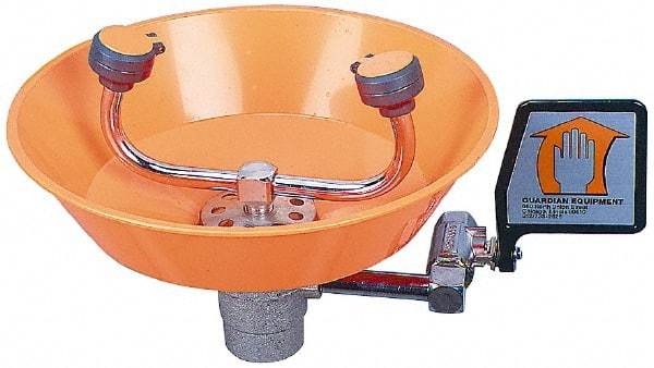 PRO-SAFE - Wall Mount, Plastic Bowl, Eyewash Station - 1/2" Inlet - Top Tool & Supply