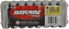 Rayovac - Size AA, Alkaline, 8 Pack, Standard Battery - 1.5 Volts, Button Tab Terminal - Top Tool & Supply