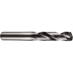 Screw Machine Length Drill Bit: 0.2008″ Dia, 140 °, Solid Carbide Coated, Right Hand Cut, Spiral Flute, Straight-Cylindrical Shank, Series R457