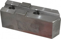 H & R Manufacturing - Tongue & Groove Attachment, Square Soft Lathe Chuck Jaw - Steel, 2.12" Btw Mount Hole Ctrs, 4-13/16" Long x 1-1/2" Wide x 1-7/8" High, 1/2" Groove - Top Tool & Supply