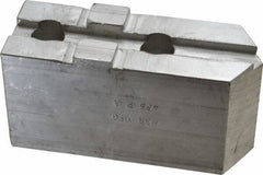 H & R Manufacturing - Tongue & Groove Attachment, Square Soft Lathe Chuck Jaw - Aluminum, 2.12" Btw Mount Hole Ctrs, 4-13/16" Long x 1-3/4" Wide x 2-3/8" High, 1/2" Groove - Top Tool & Supply