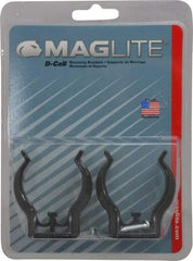 Mag-Lite - Plastic Mounting Bracket - Black, Compatible with Maglite D Batteries - Top Tool & Supply