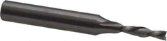 Onsrud - 1/8" Cutting Diam x 1/2" Length of Cut, 2 Flute, Downcut Spiral Router Bit - Uncoated, Right Hand Cut, Solid Carbide, 2" OAL x 1/4" Shank Diam, Double Edge, 30° Helix Angle - Top Tool & Supply