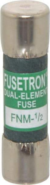 Cooper Bussmann - 250 VAC, 0.5 Amp, Time Delay Supplemental Fuse - Fuse Holder Mount, 1-1/2" OAL, 10 at 125 V kA Rating, 13/32" Diam - Top Tool & Supply