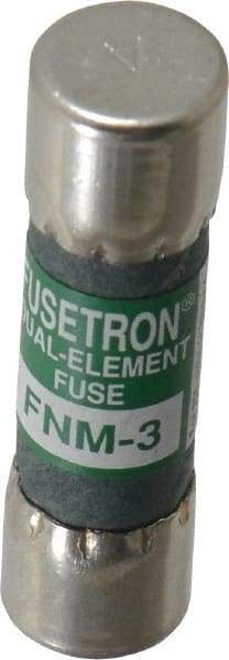 Cooper Bussmann - 250 VAC, 3 Amp, Time Delay General Purpose Fuse - Fuse Holder Mount, 1-1/2" OAL, 10 at 125 V kA Rating, 13/32" Diam - Top Tool & Supply