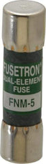 Cooper Bussmann - 250 VAC, 5 Amp, Time Delay General Purpose Fuse - Fuse Holder Mount, 1-1/2" OAL, 10 at 125 V kA Rating, 13/32" Diam - Top Tool & Supply