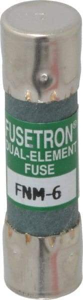 Cooper Bussmann - 250 VAC, 6 Amp, Time Delay General Purpose Fuse - Fuse Holder Mount, 1-1/2" OAL, 10 at 125 V kA Rating, 13/32" Diam - Top Tool & Supply