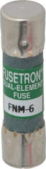 Cooper Bussmann - 250 VAC, 6 Amp, Time Delay General Purpose Fuse - Fuse Holder Mount, 1-1/2" OAL, 10 at 125 V kA Rating, 13/32" Diam - Top Tool & Supply