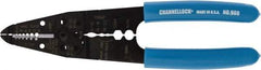 Channellock - 22 to 10 AWG Capacity Wire Stripper/Crimper - 8-1/4" OAL, Plastic Cushion Handle - Top Tool & Supply