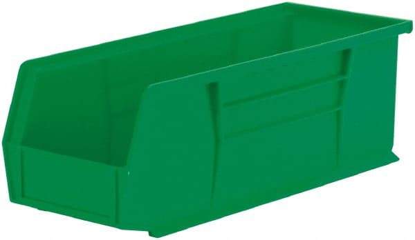 Akro-Mils - 50 Lb. Load Capacity, 14-3/4" Deep, Green Polymer Hopper Stacking Bin - 5" High x 5-1/2" Wide x 14-3/4" Long - Top Tool & Supply