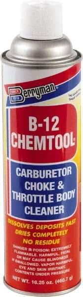 Berryman Products - Acetone Carburetor & Parts Cleaner - 16.25 oz Aerosol Can - Top Tool & Supply