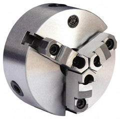 Gibraltar - 3 Jaws, 6" Diam, Self Centering Manual Lathe Chuck - L-00 Mount Spindle, Reversible, 2,500 Max RPM, 1.5748" Through Hole Diam, 0.0012" Axial Runout, 0.0012" Radial Runout, Cast Iron - Top Tool & Supply