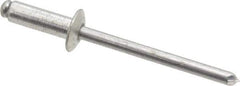 RivetKing - Size 66 Dome Head Aluminum Open End Blind Rivet - Aluminum Mandrel, 0.251" to 3/8" Grip, 3/8" Head Diam, 0.192" to 0.198" Hole Diam, 0.575" Length Under Head, 3/16" Body Diam - Top Tool & Supply