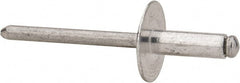 RivetKing - Size 66 Large Flange Dome Head Aluminum Open End Blind Rivet - Top Tool & Supply