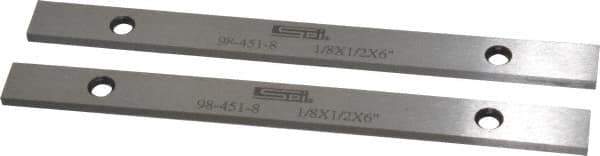 SPI - 6" Long x 1/2" High x 1/8" Thick, Steel Parallel - Sold as Matched Pair - Top Tool & Supply