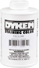 Dykem - 8 Ounce Yellow Staining Color - Brush in Cap Container - Top Tool & Supply