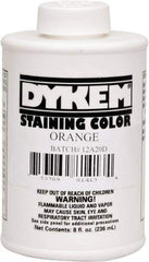 Dykem - 8 Ounce Orange Staining Color - Brush in Cap Container - Top Tool & Supply