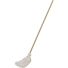Ability One - Wet Mop Heads & Pads; Style: Loop End ; Material: Cotton ; Approximate Weight (oz.): 30 ; Mop Color: White ; Connection Type: Clamp Jaw ; Mop Head Size: Medium - Exact Industrial Supply