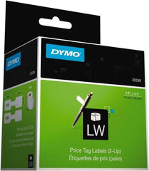 Dymo - 3/8" Wide x 3/4" Long, White Price Tag - For DYMO LabelWriter Printers - Top Tool & Supply