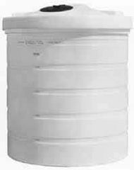 Made in USA - 500 Gallon Tapered Cylinder Linear Polyethylene Double Wall Tank - 71" High x 59" Diam - Top Tool & Supply