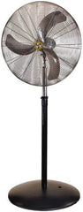 Airmaster - 24" Blade, 5,387 Max CFM, Single Phase Oscillating Pedestal Fan - 2.5 Amps, 115 Volts, 3 Speed - Top Tool & Supply