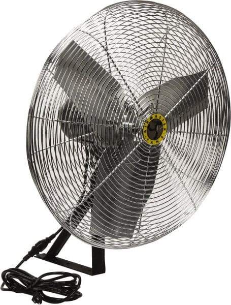 Airmaster - 24" Blade, 1/4 hp, 2,820, 4,020 & 5,220 CFM, Industrial Circulation Fan - Wall/Ceiling Mount, 115 Volts, 2 Speed - Top Tool & Supply