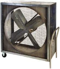 Airmaster - 48" Blade, 1 hp, 17,770 Max CFM, Portable Cabinet Fans - 11.9 Amps, 115 Volts, 1 Speed - Top Tool & Supply