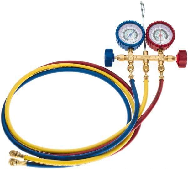 Imperial - 2 Valve Manifold Gauge with 3/5' Hose - Top Tool & Supply