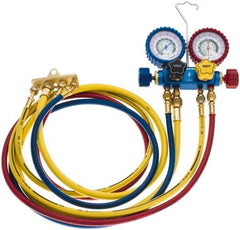 Imperial - 4 Valve Manifold Gauge - With 4 x 5' Hose - Top Tool & Supply