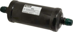 Parker - 5/8" Connection, 3" Diam, 9.24" Long, Refrigeration Liquid Line Filter Dryer - 9-15/16" Cutout Length, 361 Drops Water Capacity - Top Tool & Supply