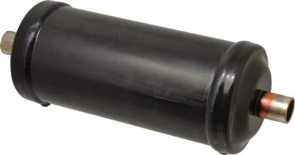 Parker - 5/8" Connection, 3" Diam, 9.24" Long, Refrigeration Liquid Line Filter Dryer - 7-3/4" Cutout Length, 361 Drops Water Capacity - Top Tool & Supply