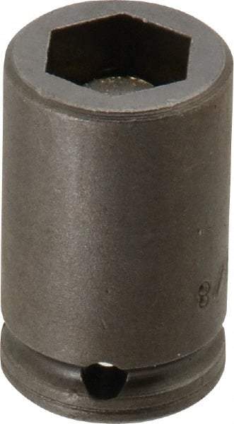 Apex - 1/4" Drive 3/8" Magnetic Impact Socket - 6 Points, 1" OAL - Top Tool & Supply