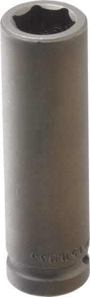 Apex - 1/2" Drive 15mm Deep Impact Socket - 6 Points, 3-1/4" OAL - Top Tool & Supply