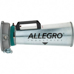 Allegro - 16-3/4 Inch Long, Galvanized Steel Venturi Style Pneumatic Blowers - 1/2 Inch NPT, 7.31 Inch Base Diameter, 6 Inch Face Diameter - Top Tool & Supply