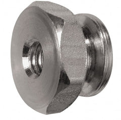 Electro Hardware - #8-32 UNC Thread, Uncoated, Grade 303 Stainless Steel Hex Thumb Nut - Top Tool & Supply