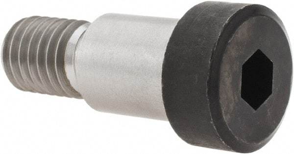 Holo-Krome - 5/8" Shoulder Diam x 3/4" Shoulder Length, 1/2-13 UNRC, Hex Socket Shoulder Screw - 4140 Alloy Steel, Uncoated, 3/8" Head Height x 7/8" Head Diam - Top Tool & Supply