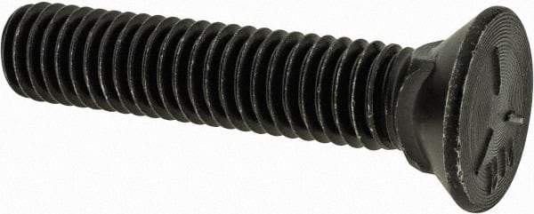 Value Collection - 7/16-14 UNC, 2-1/4" OAL, Steel Plow Bolt - Uncoated, Grade 5 - Top Tool & Supply