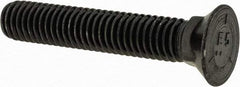 Value Collection - 7/16-14 UNC, 2-1/2" OAL, Steel Plow Bolt - Uncoated, Grade 5 - Top Tool & Supply