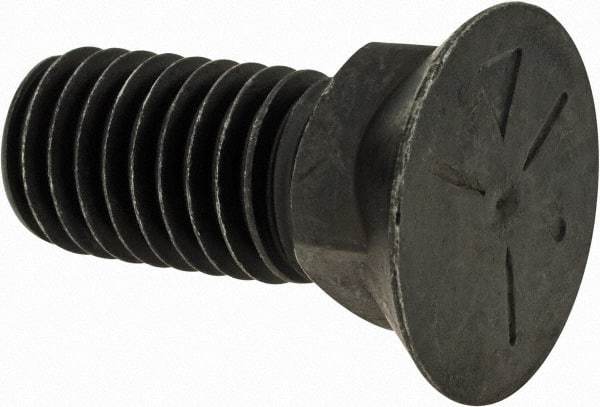 Value Collection - 1/2-13 UNC, 1-1/4" OAL, Steel Plow Bolt - Uncoated, Grade 5 - Top Tool & Supply